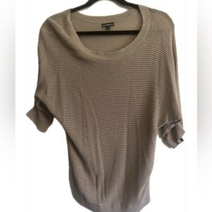 Express Beige Sweater Knit Top